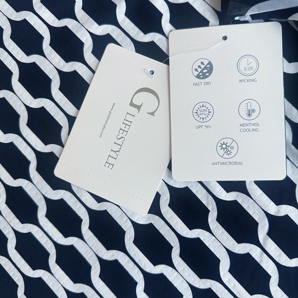 G Lifestyle Long Sleeve Crew Golf Top - Picture 4 of 7